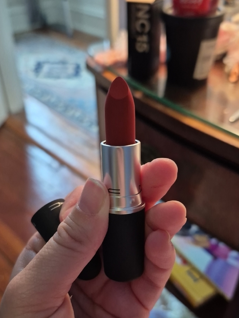 MAC Cosmetics Matte Lipstick in Warm Brick Red Ruby New